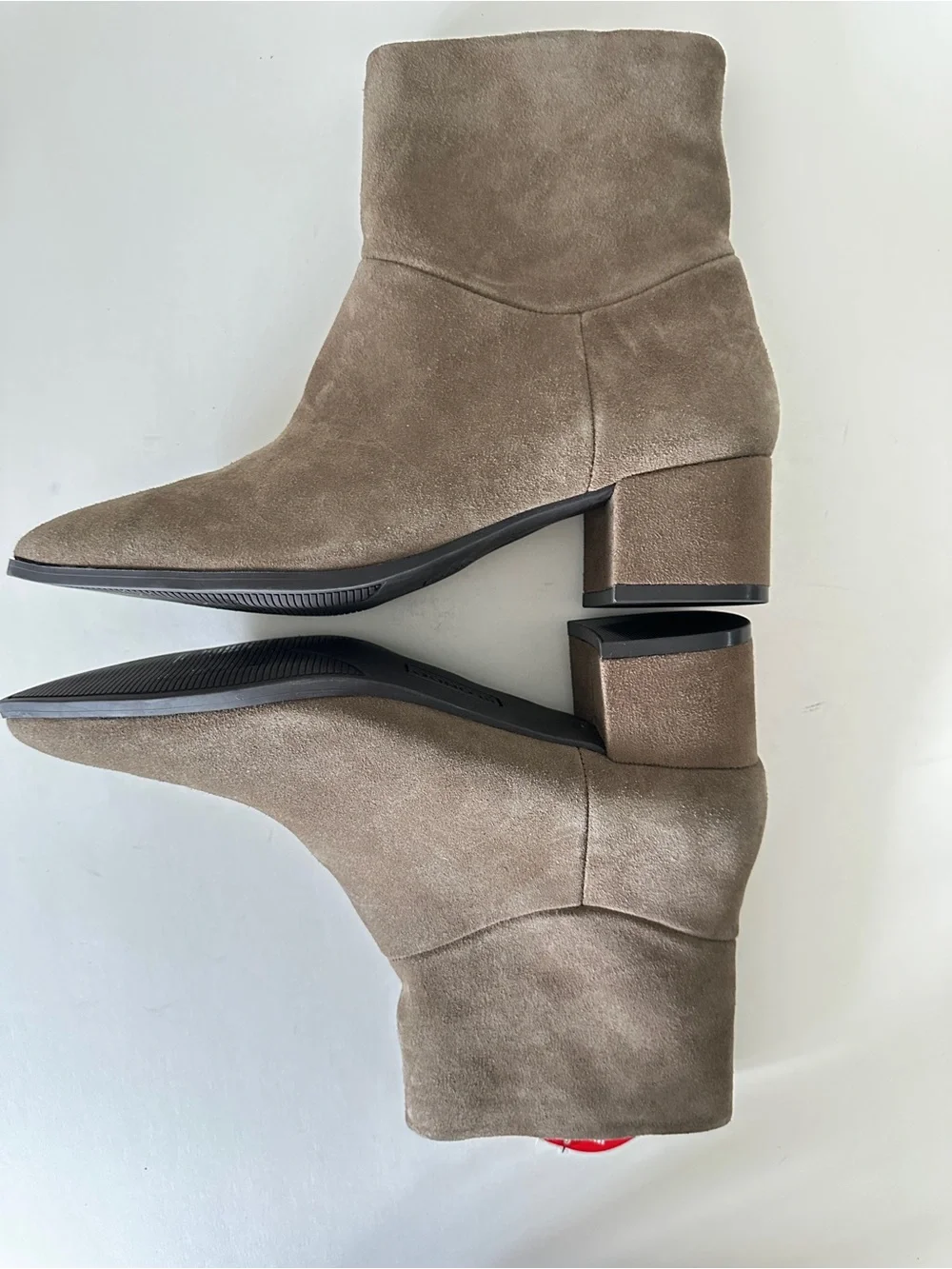 NEW Blondo Arena Taupe Suede Waterproof Ankle Classic Women's Booties, Sz 8.5M